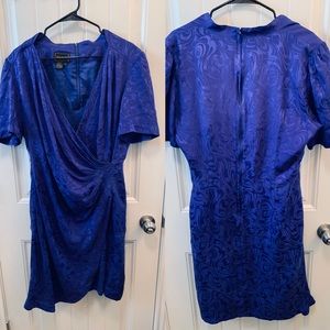 Vintage 1994 silk ruched dress size 18